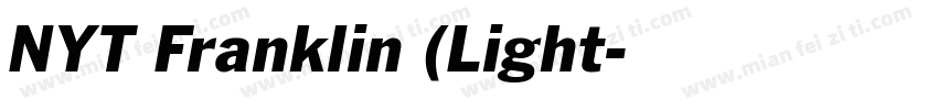 NYT Franklin (Light字体转换
